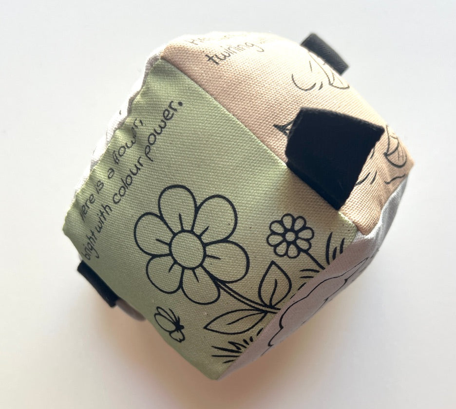 Organic Cotton Rattle Block Toy: Natures Simple Wonders