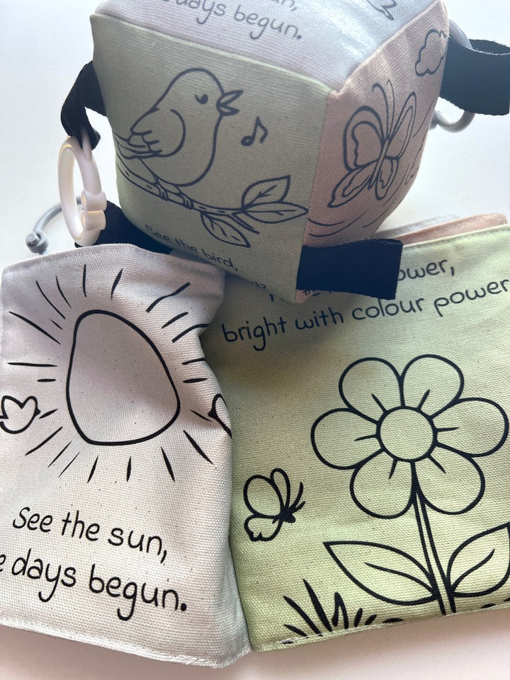Organic Cotton Rattle Block Toy: Natures Simple Wonders