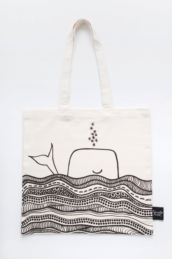 Whale Dreams Organic Cotton Tote Bag