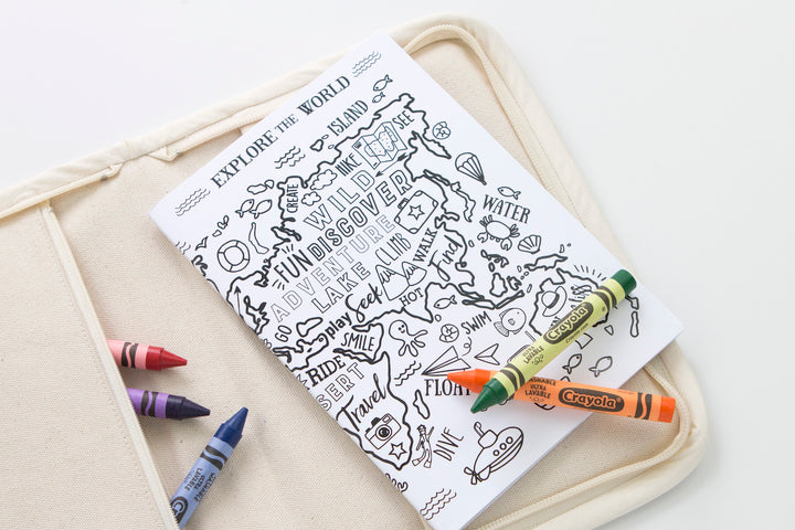 Explore the World Colour In Notebook - Fits inside our A5 Case