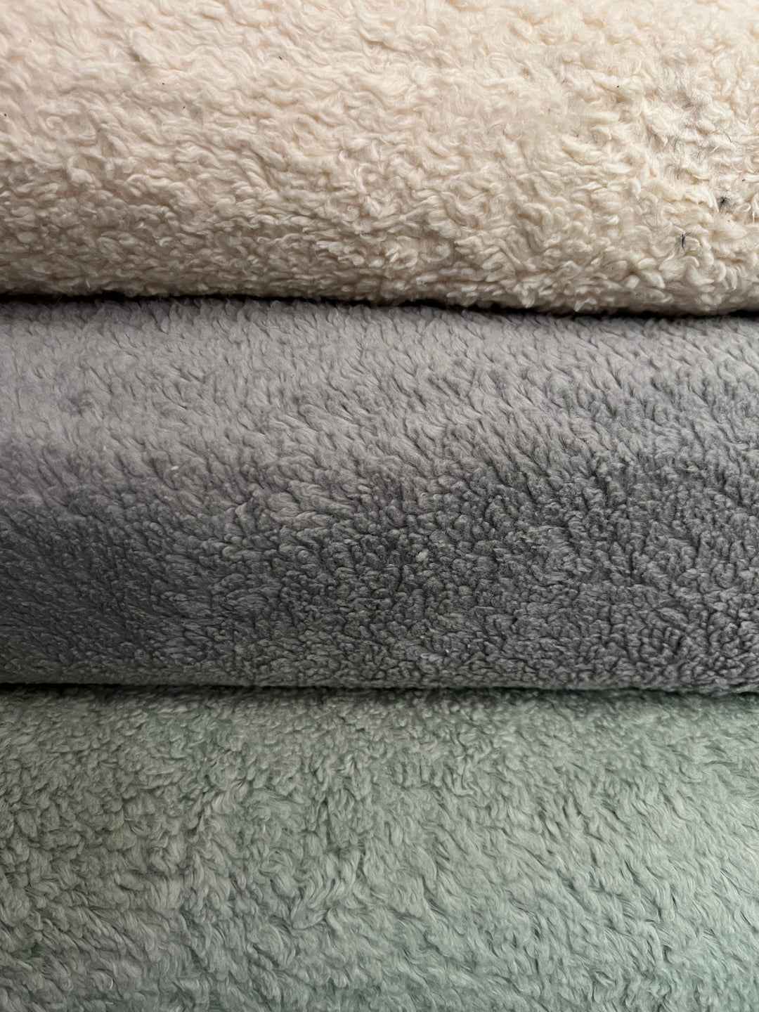 GOTS  Organic Cotton Sherpa Blanket - Cinnamon - Custom Made