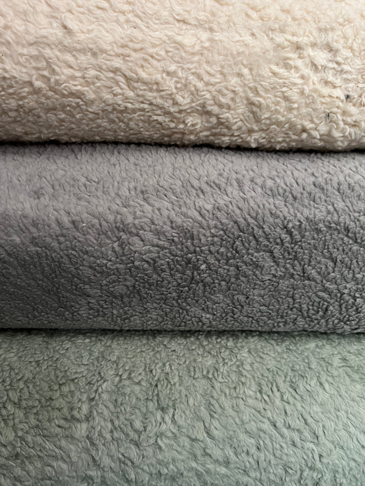 GOTS  Organic Cotton Sherpa Blanket - Cinnamon - Custom Made