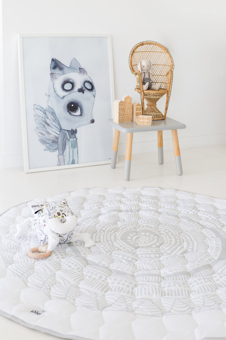 Wakul Play Mat - Grey - GOTS Certified Organic - Nursery Rug - READY TO POST