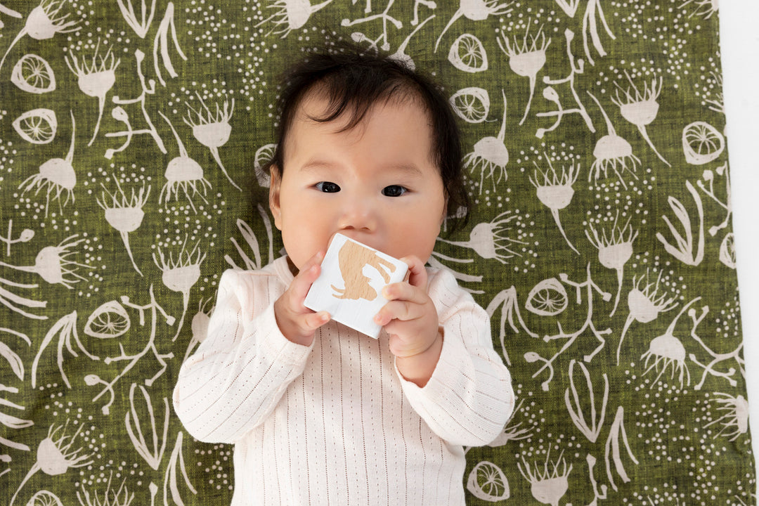 Green Botanical Organic Mini Playmat  - Ready to Post