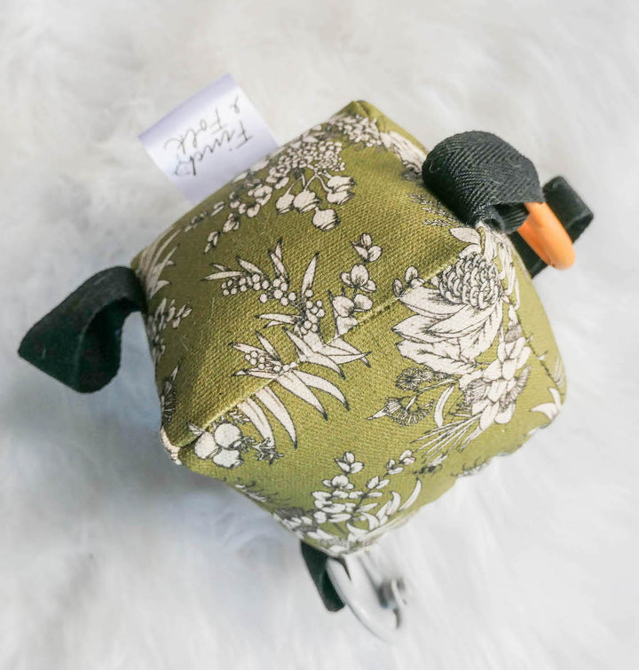 Handmade Organic Soft Block Toy - Native Australian Botanica - Safety Tested - Gender Neutral