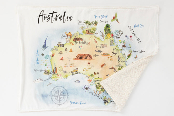 RTS Organic Sherpa Baby Blanket - AUSTRALIA - Neutral - Stroller, Crib, Cot Blanket, Handmade in Australia, 100% Organic, Ships NOW!