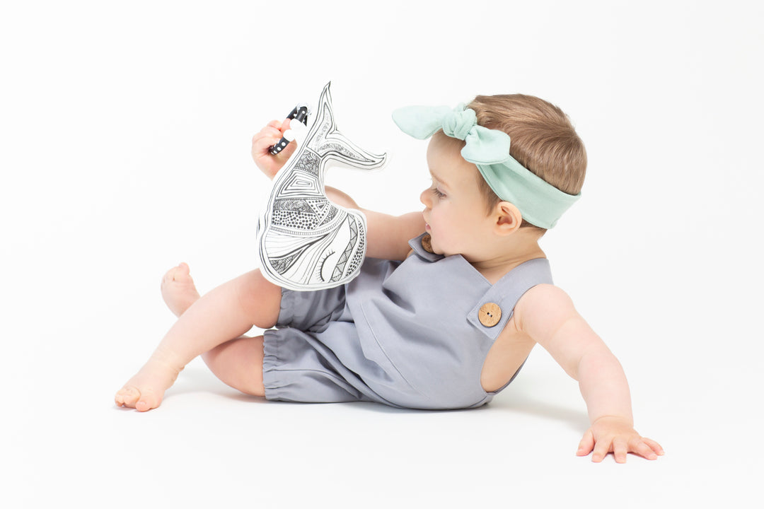 Whale Organic Baby Rattle Toy - Australian Made