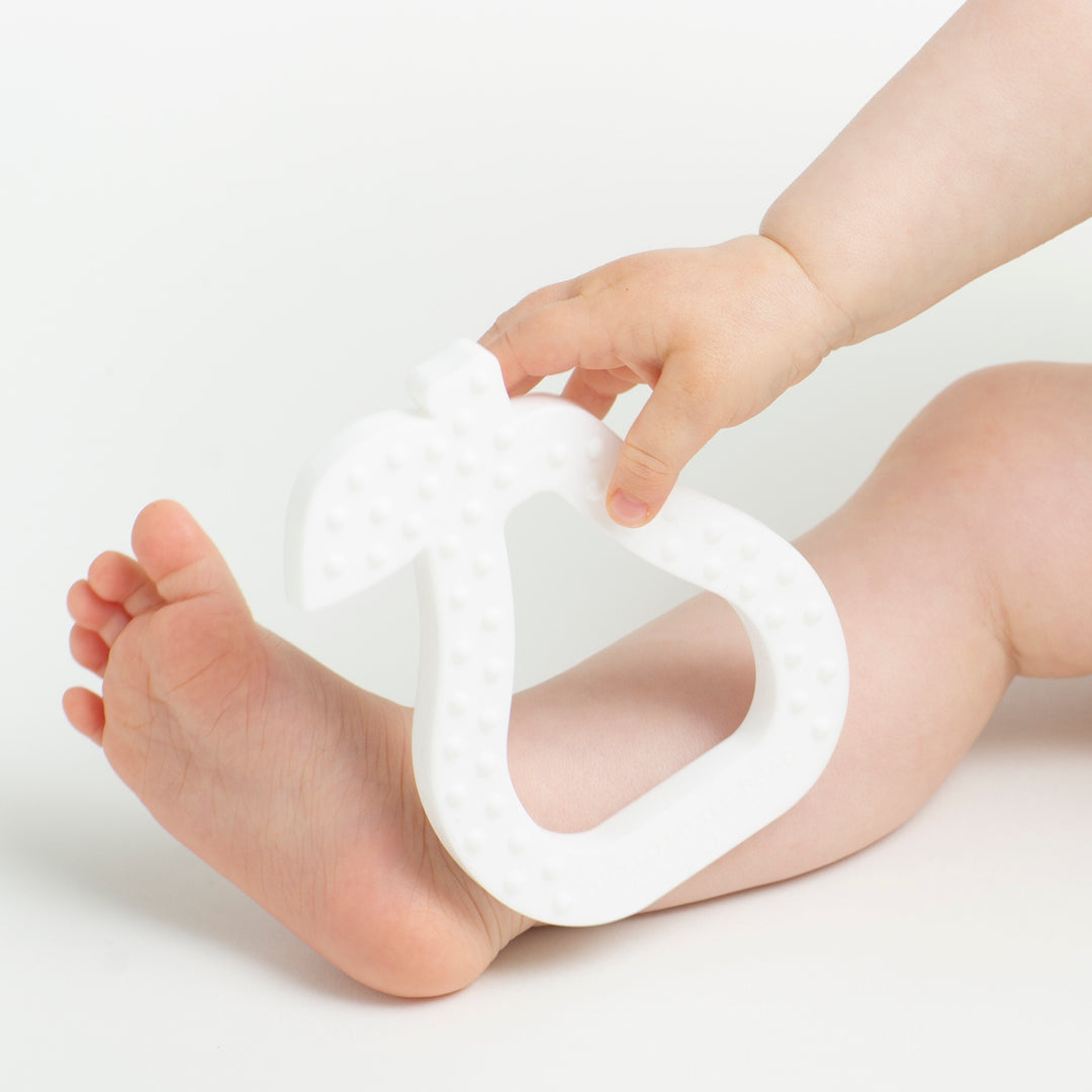 Pear Teether - White